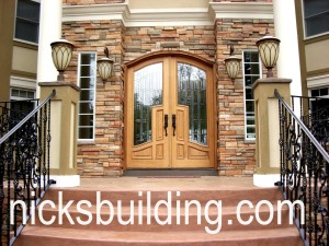 arched wood exterior front door for sale in michigan