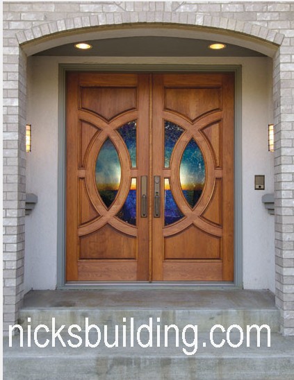 EXTERIOR MAHOGANY FRONT DOORS WOOD ENTRANCE DOORS FOR SALE IN NORTH AND SOUTH CAROLINA